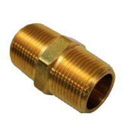 BRASS HEX NIPPLE