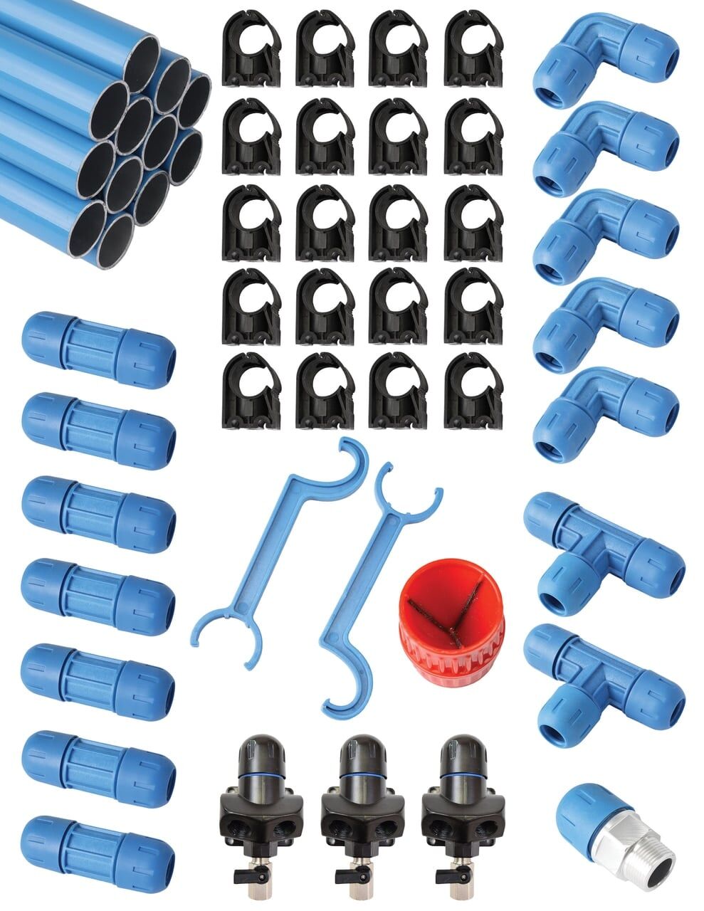 Fastpipe 3/4" Master Kit - 90 ft